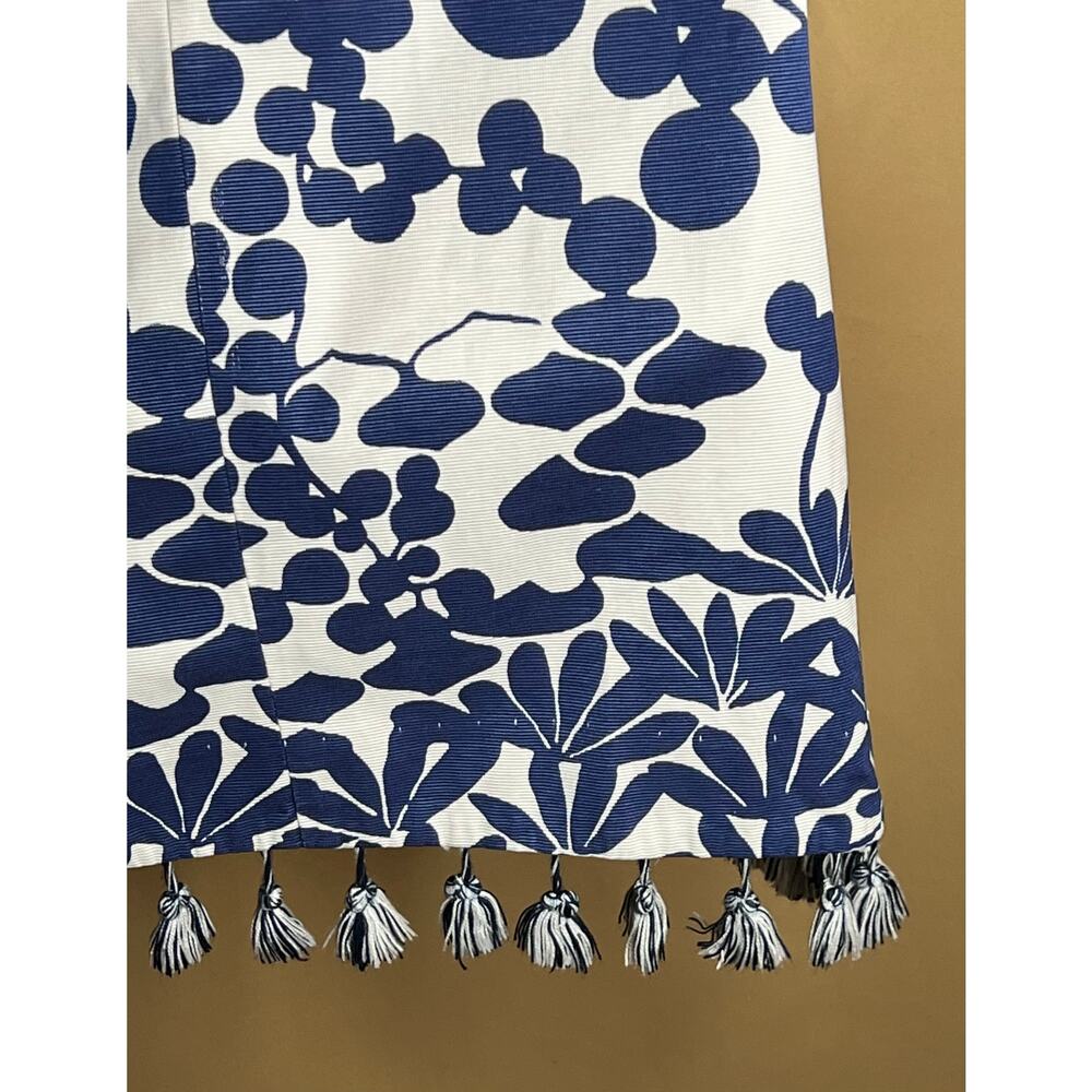 Trina Turk Encantader Blue White Sheath Dress 10 - Picture 8 of 13
